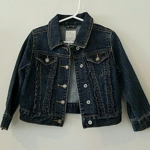 CHILDREN'S PLACE Ruffled Denim Jacket 3T